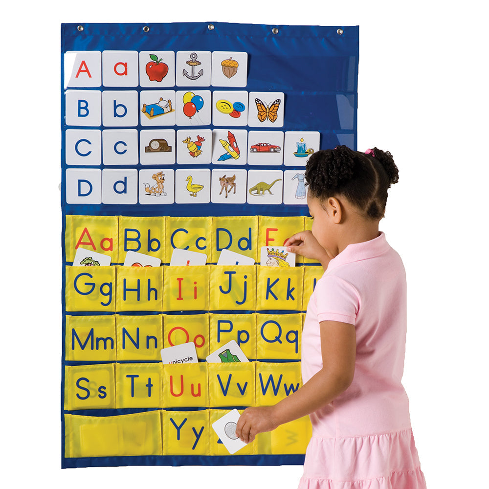Alphabet Pocket Nylon Chart with 156 Picture Cards & 52 Letter Cards