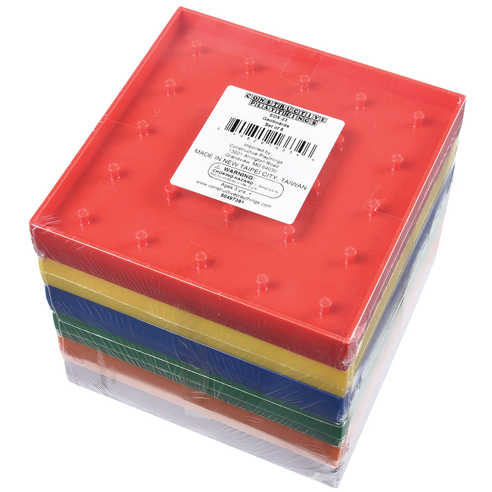 Colorful Double-Sided Geoboards Set | Explore Shapes & Symmetry