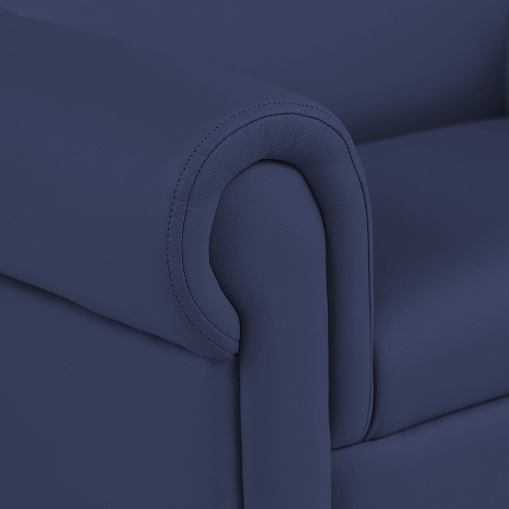 Little Lux Navy Preschool Lounge Chair | Adjustable Kids’ Soft Seat for Reading & Relaxation
