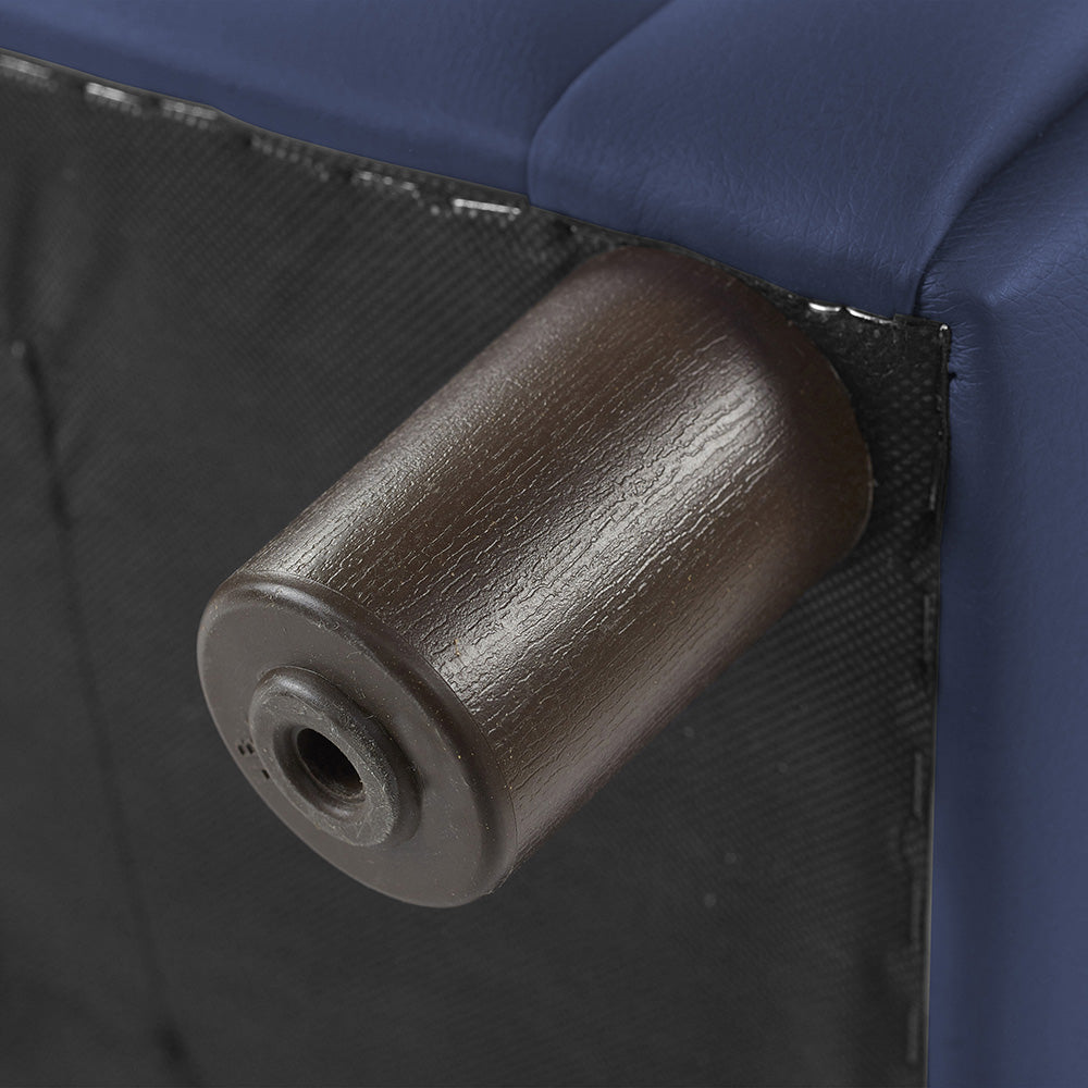 Little Lux Navy Preschool Sofa | Adjustable Faux Leather Kids' Couch