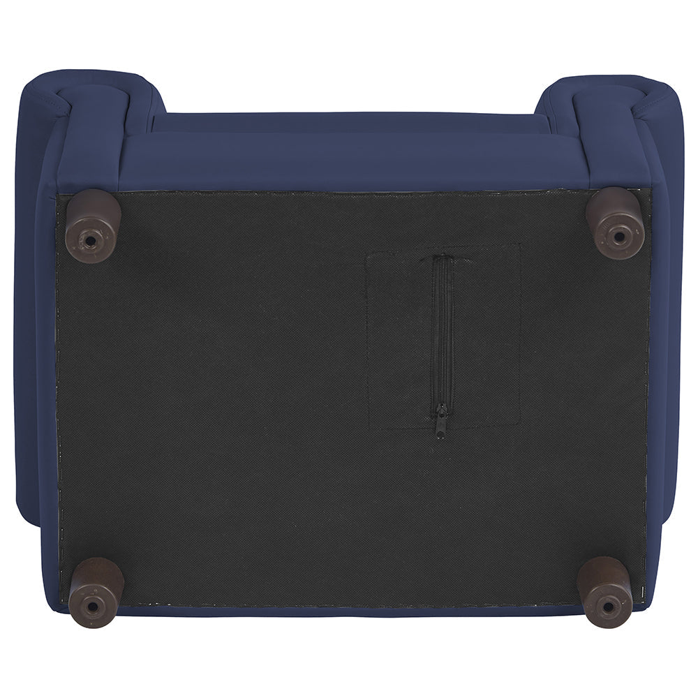 Little Lux Navy Preschool Chair & Sofa Set | Adjustable Faux Leather Kids’ Seating