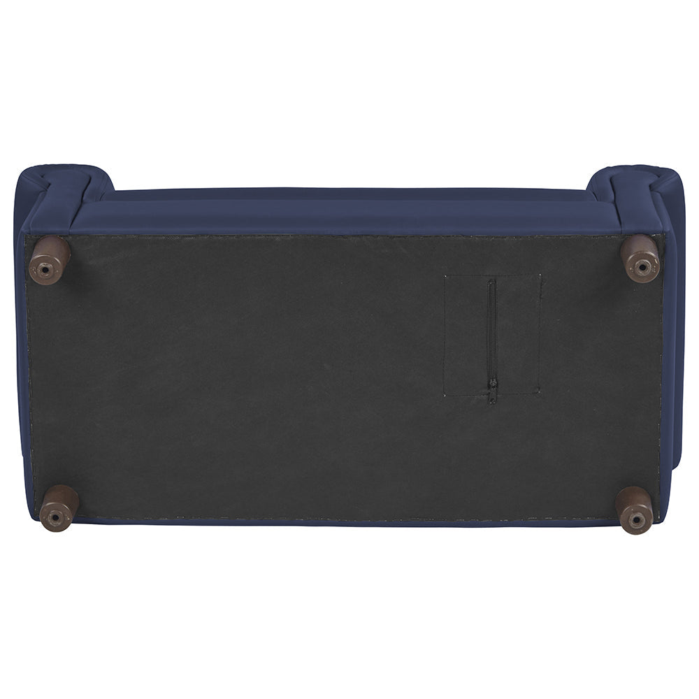 Little Lux Navy Preschool Chair & Sofa Set | Adjustable Faux Leather Kids’ Seating
