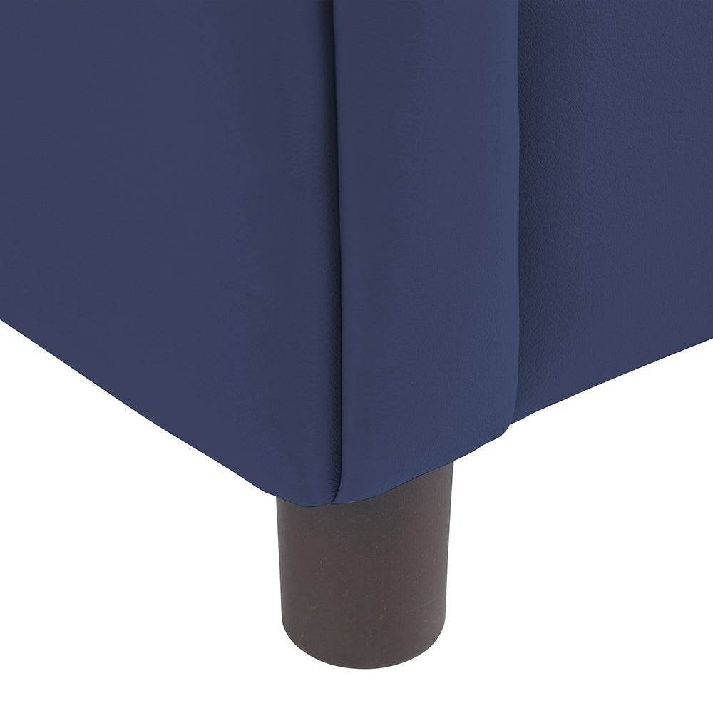 Little Lux Navy Preschool Chair & Sofa Set | Adjustable Faux Leather Kids’ Seating