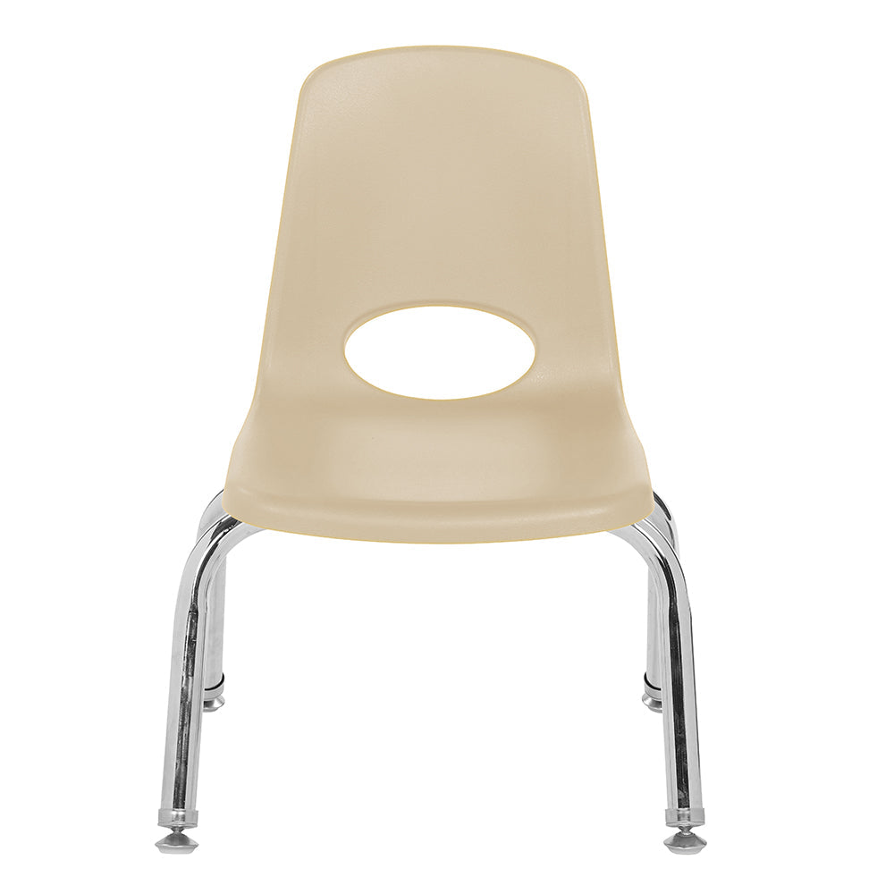 Toddler 10 Sand Stack Chairs 2-Piece Set | Durable, No-Snag Classroom Seating