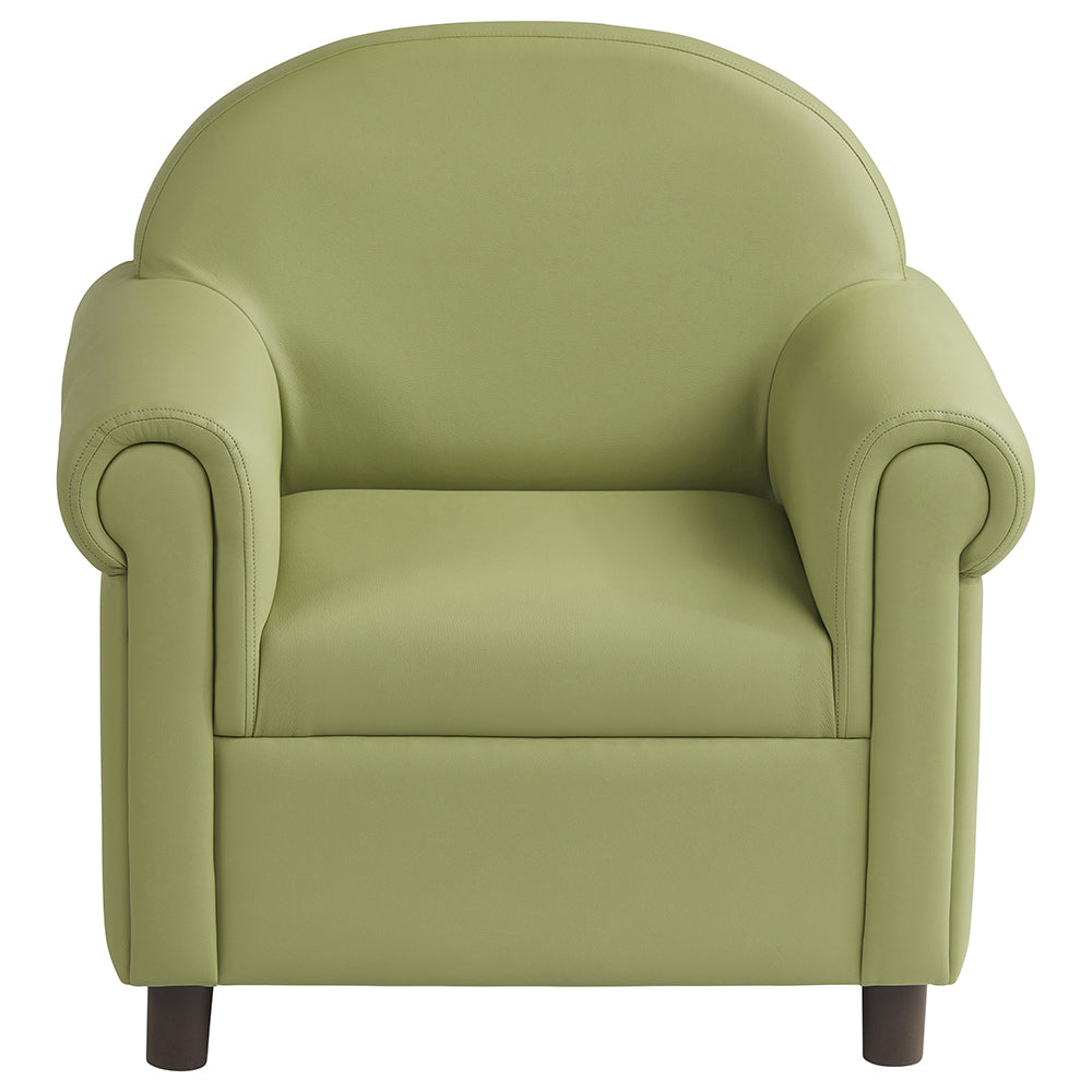 Little Lux Fern Green Preschool Lounge Chair | Adjustable Kids’ Soft Seat for Reading & Relaxation