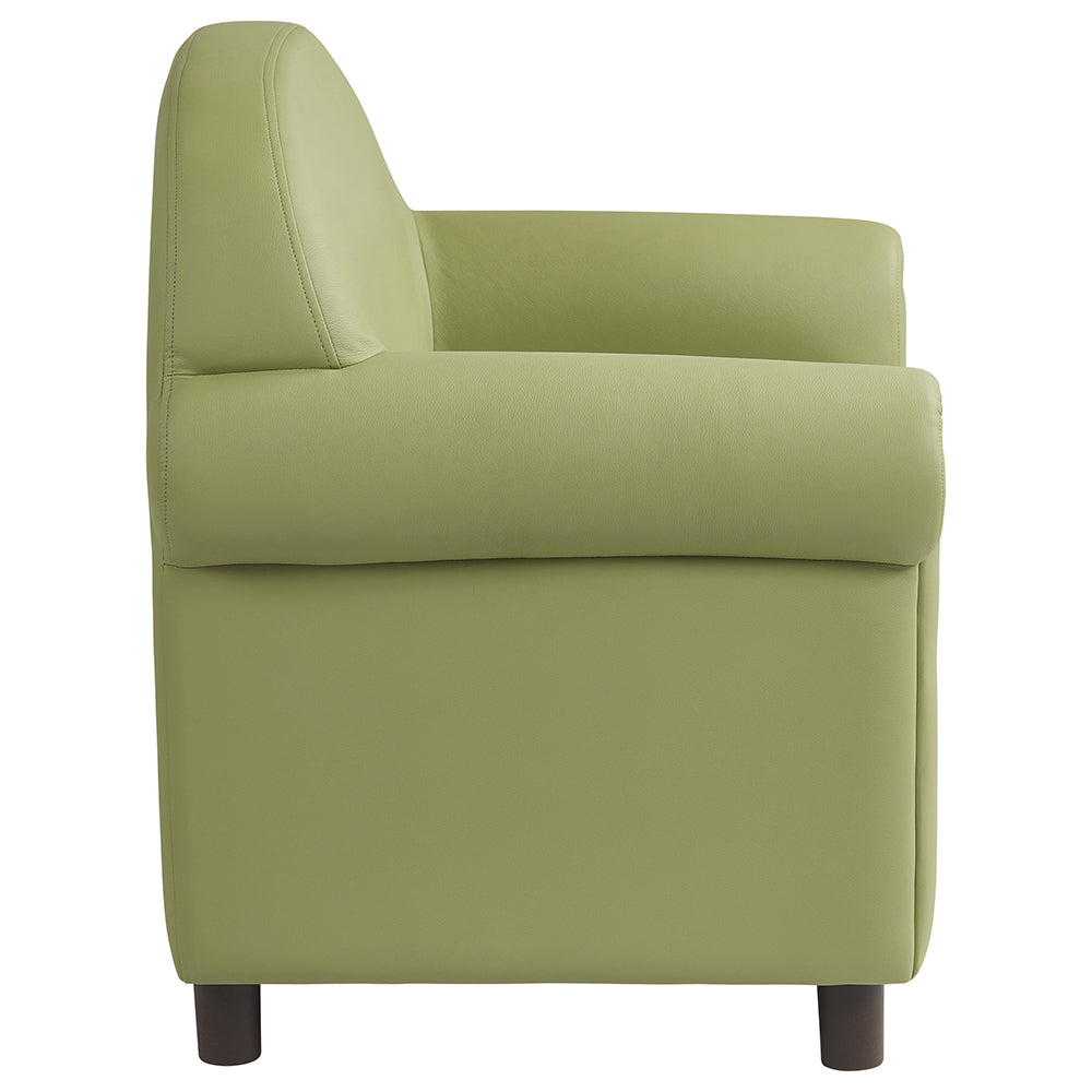 Little Lux Fern Green Preschool Lounge Chair | Adjustable Kids’ Soft Seat for Reading & Relaxation