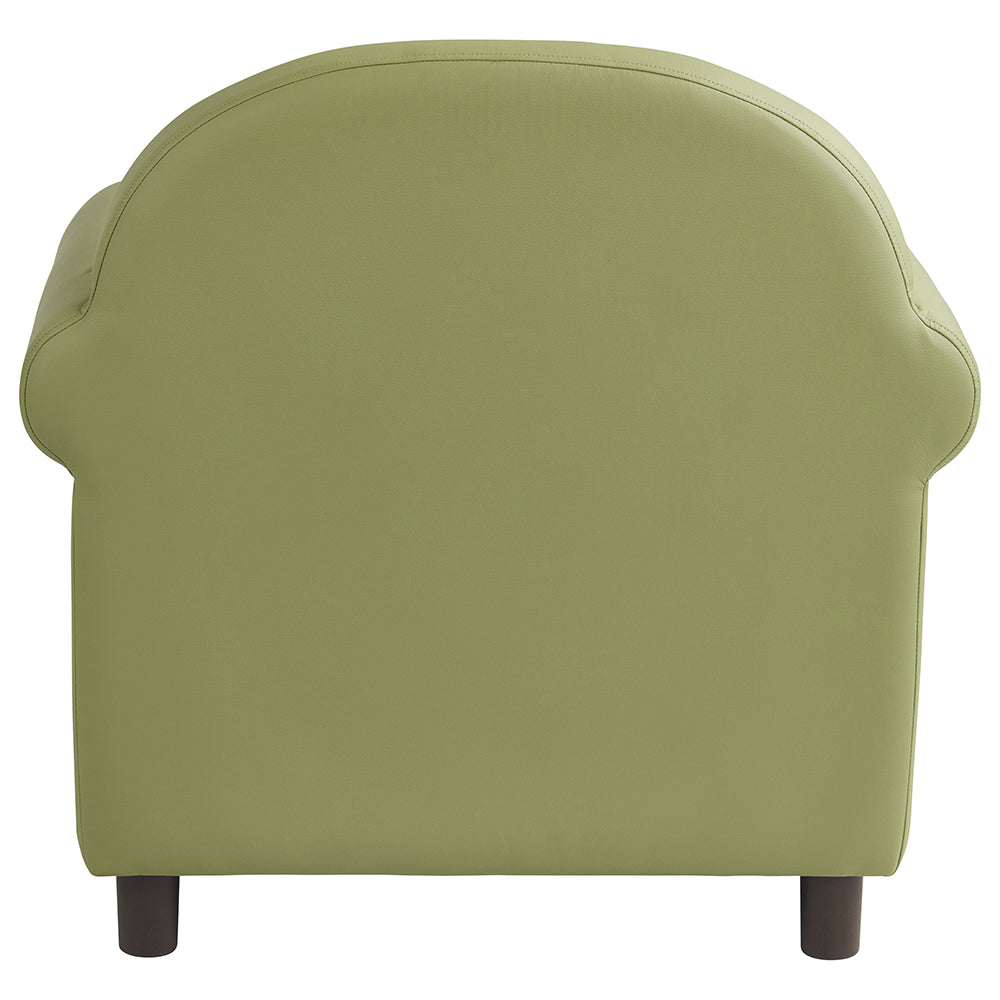 Little Lux Fern Green Preschool Lounge Chair | Adjustable Kids’ Soft Seat for Reading & Relaxation