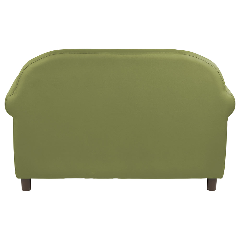 Little Lux Fern Green Preschool Sofa | Adjustable Faux Leather Kids' Couch