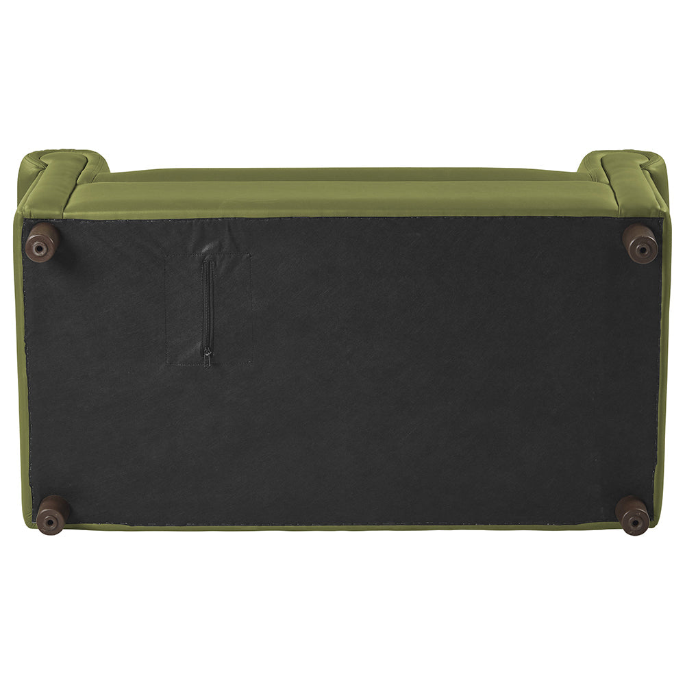Little Lux Fern Green Preschool Chair & Sofa Set | Adjustable Faux Leather Kids’ Seating
