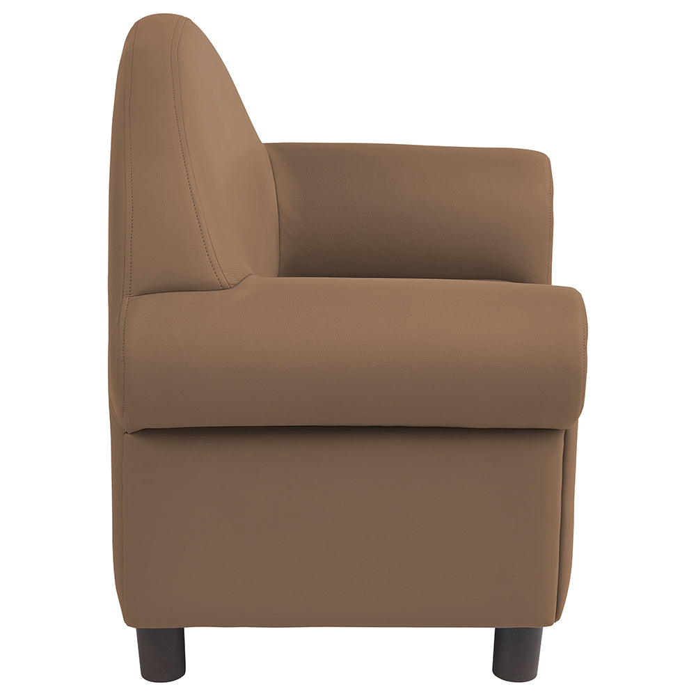 Little Lux Chocolate Preschool Lounge Chair | Adjustable Kids’ Soft Seat for Reading & Relaxation