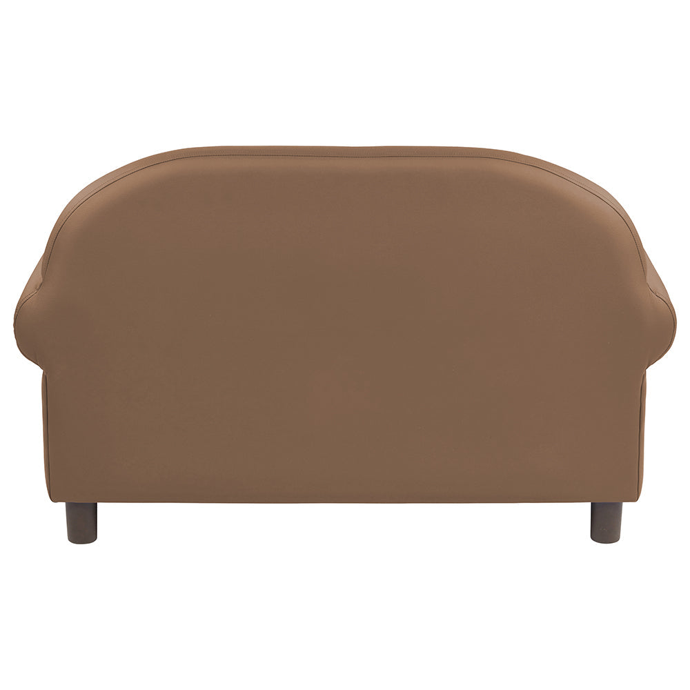Little Lux Chocolate Preschool Sofa | Adjustable Faux Leather Kids' Couch