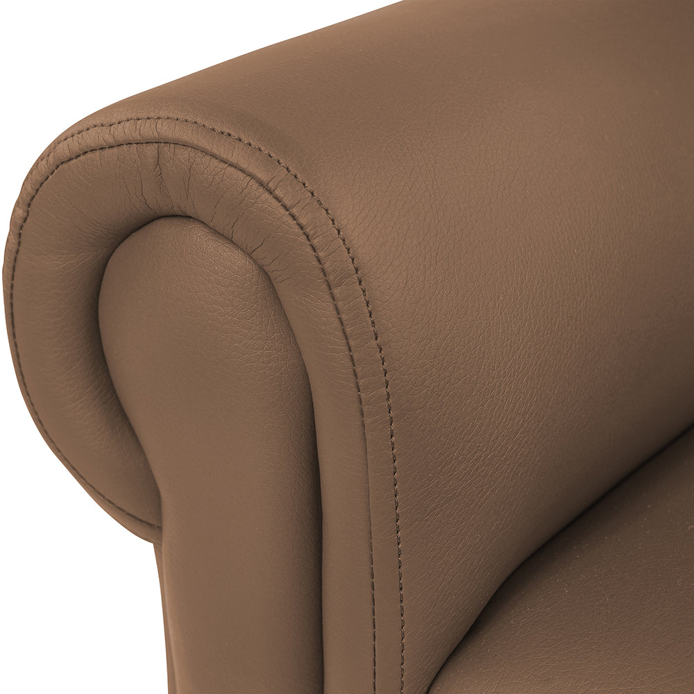 Little Lux Chocolate Preschool Sofa | Adjustable Faux Leather Kids' Couch