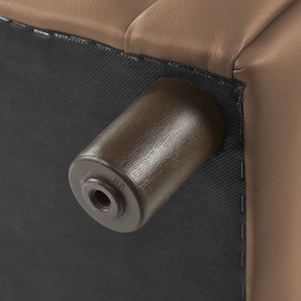 Little Lux Chocolate Preschool Sofa | Adjustable Faux Leather Kids' Couch