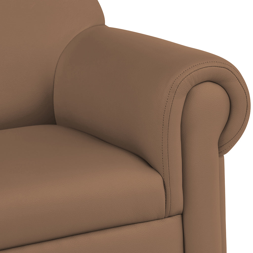 Little Lux Chocolate Preschool Chair & Sofa Set | Adjustable Faux Leather Kids’ Seating