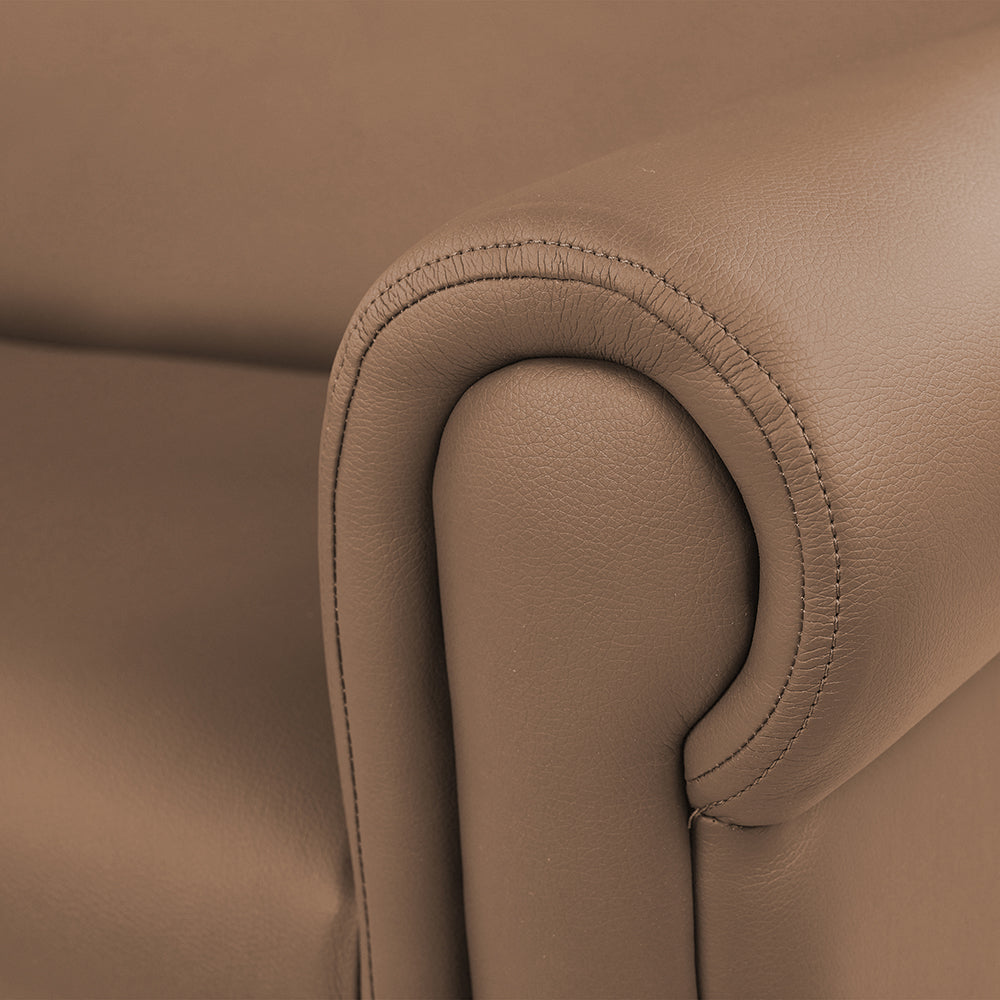 Little Lux Chocolate Preschool Chair & Sofa Set | Adjustable Faux Leather Kids’ Seating