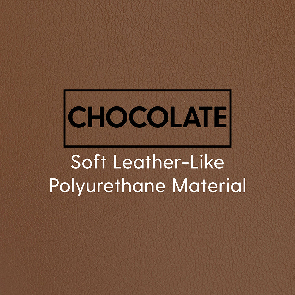 Little Lux Chocolate Preschool Chair & Sofa Set | Adjustable Faux Leather Kids’ Seating