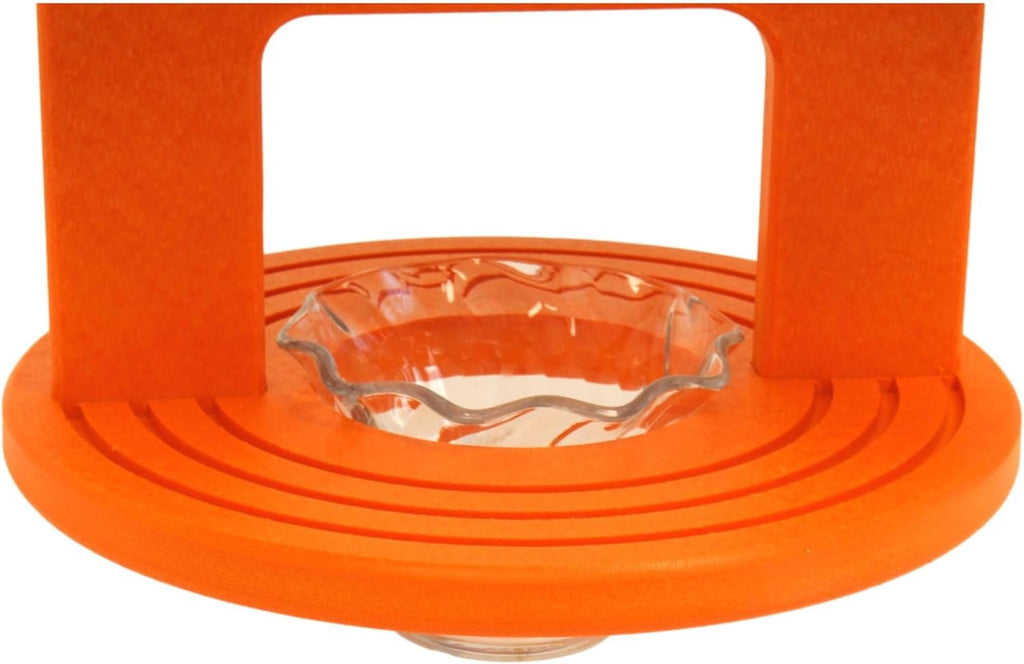 Hanging Round Oriole Jelly and Orange Feeder with Grooves for Grip