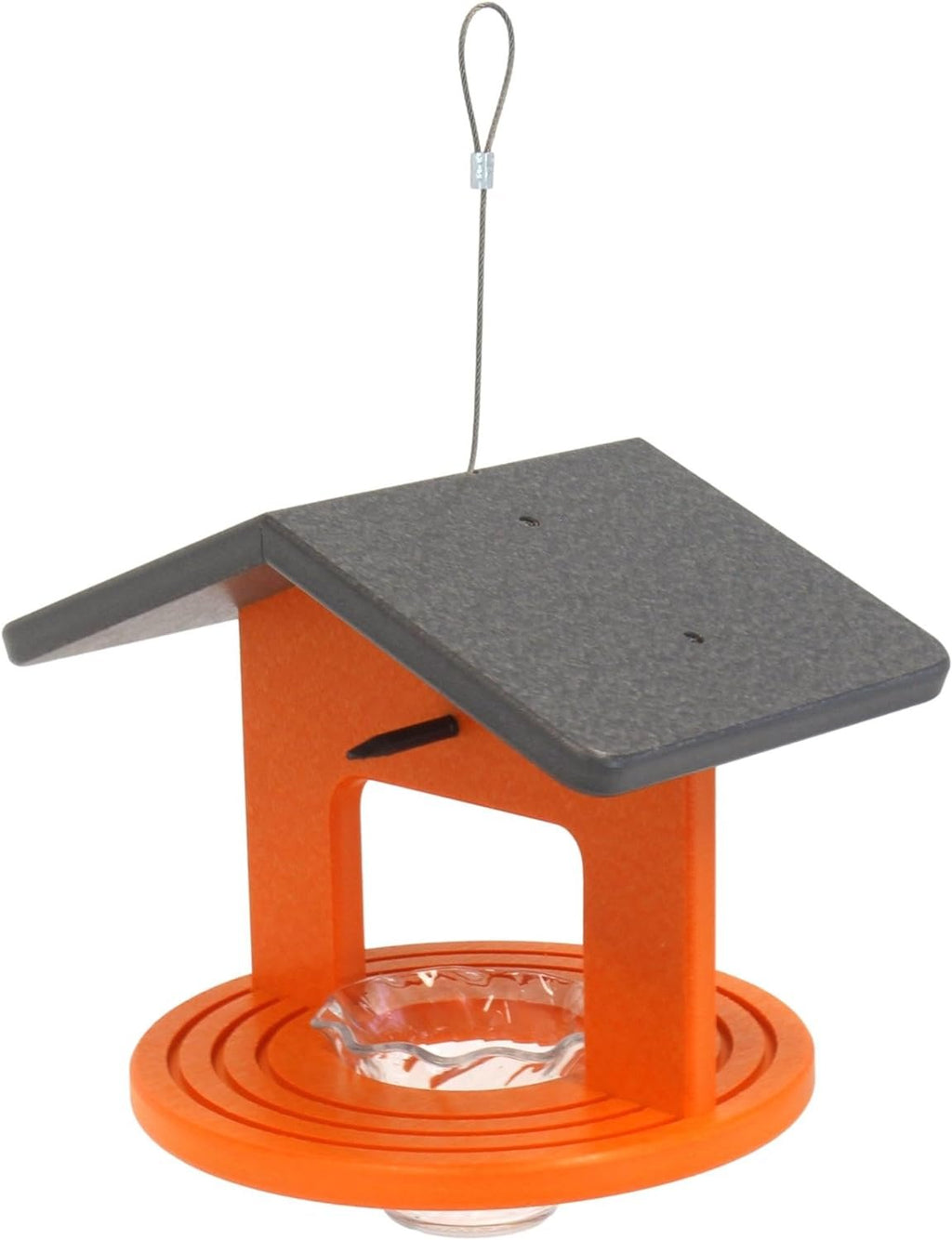 Hanging Round Oriole Jelly and Orange Feeder with Grooves for Grip