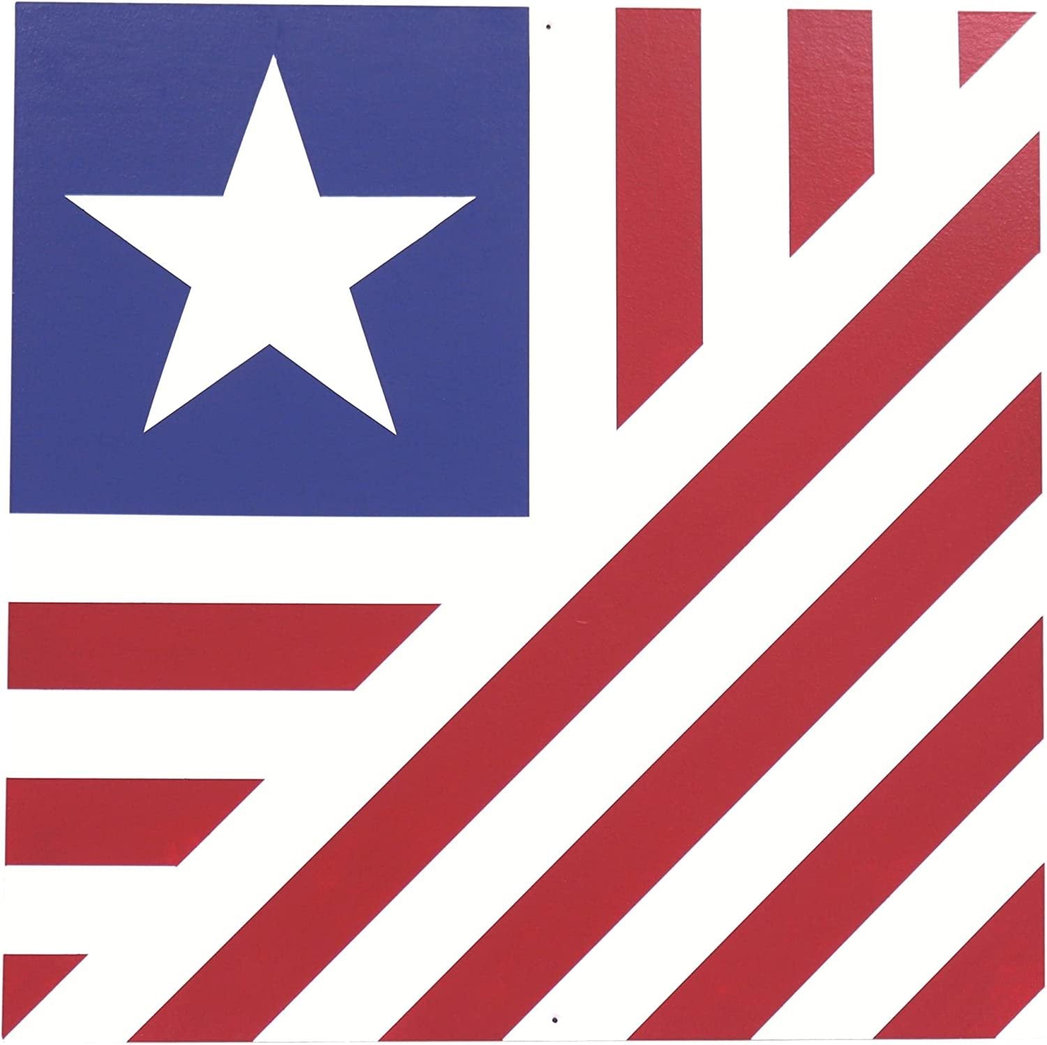 Hand-Painted Barn Quilt Sign, United States Flag Old Glory Design