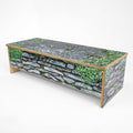 Nature View Stone Wall Bench 10H